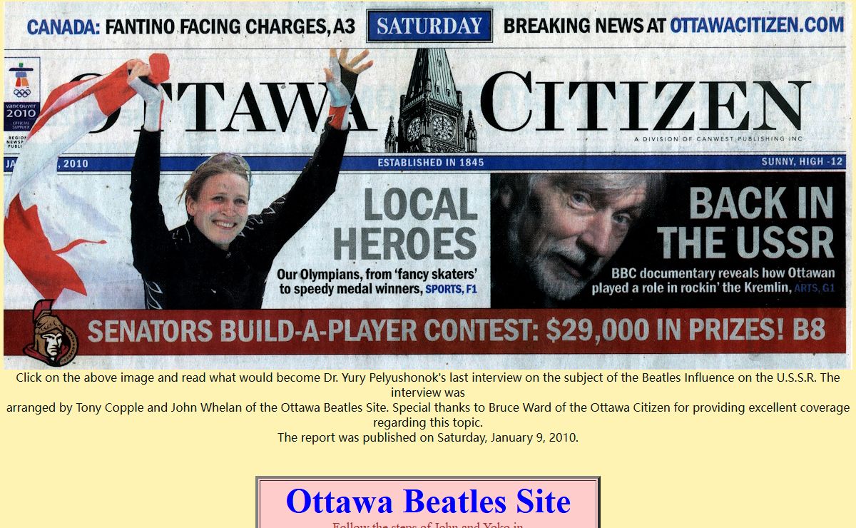 Ottawa Beatles Site