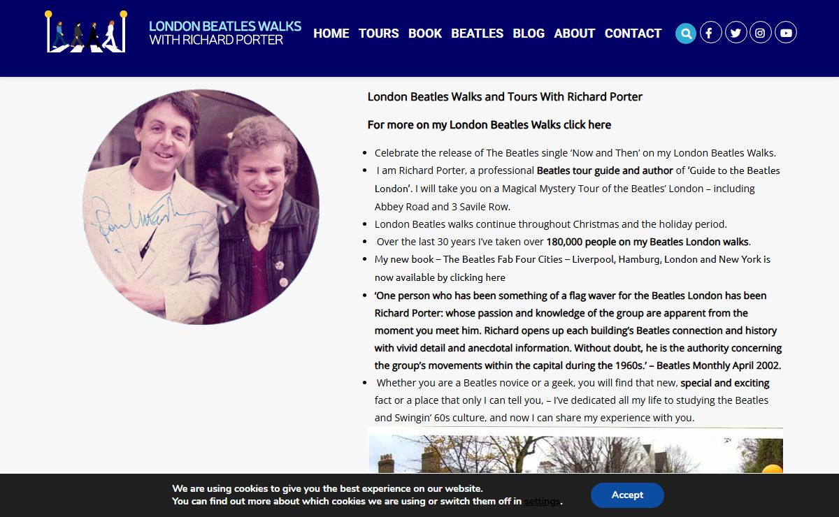Beatles London Walks and Tours with Richard Porter