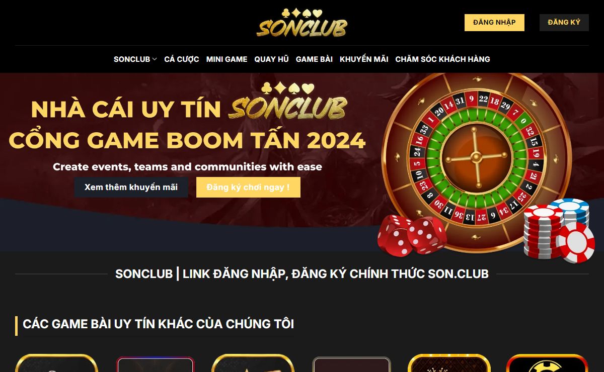 SONCLUB | Link Vào SON.CLUB Game Bài Uy Tín