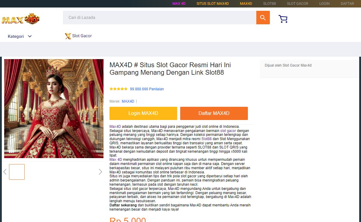 MAX4D # Situs Slot Gacor Resmi Hari Ini Gampang Menang Dengan Link Slot88
