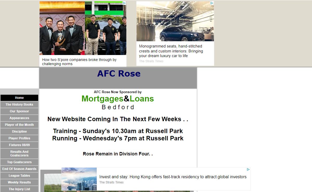 The Mighty Bedford Rose Football Club