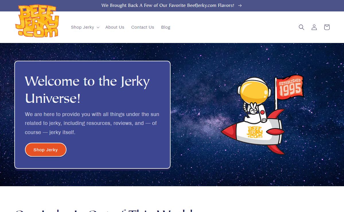Fresh Beef Jerky shipped fast and free since 1995