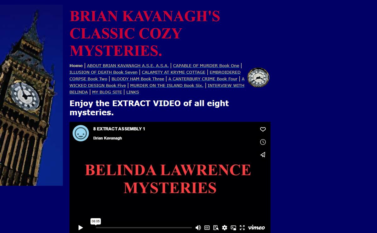 BRIAN KAVANAGH'S MYSTERY NOVELS
