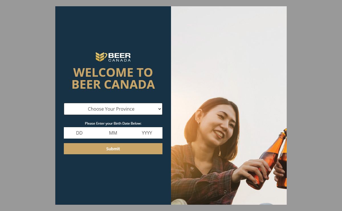 Age Verification - Beer Canada