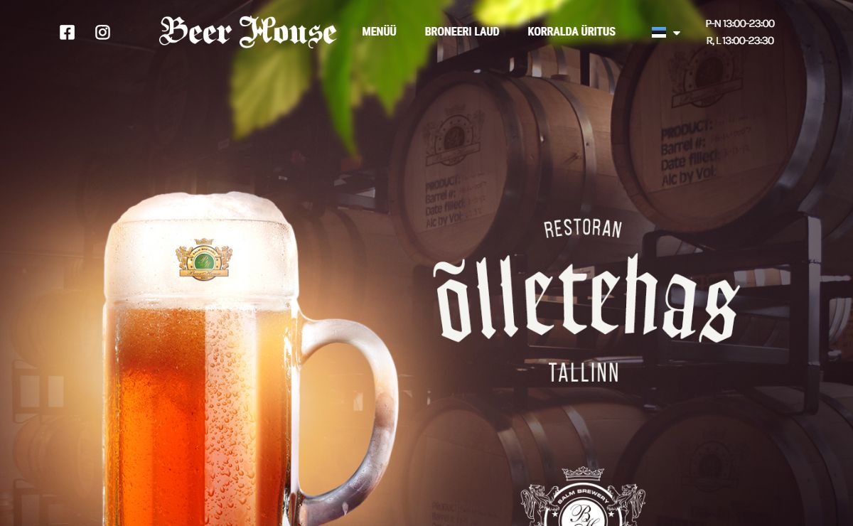 Avaleht - Beer House restoran-õlletehas - Elava õlle maja!