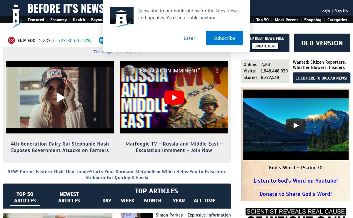 Before It's News | People Powered News