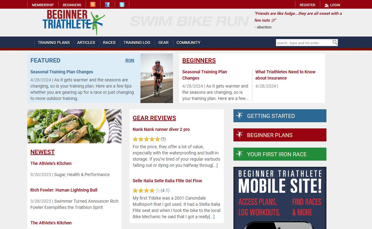 BeginnerTriathlete.com - Triathlon Training for Beginners