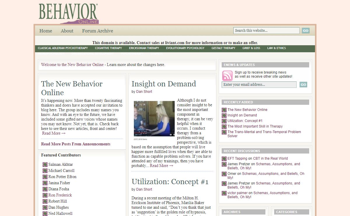 .. Behavior Online - Online behavior and psychology : Behavior Online