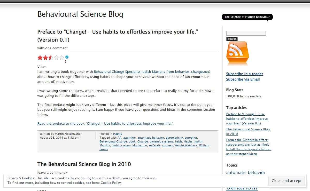Behavioural Science Blog | The Science of Human Behaviour