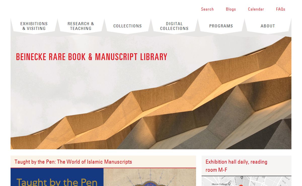 Beinecke Rare Book & Manuscript Library | Home