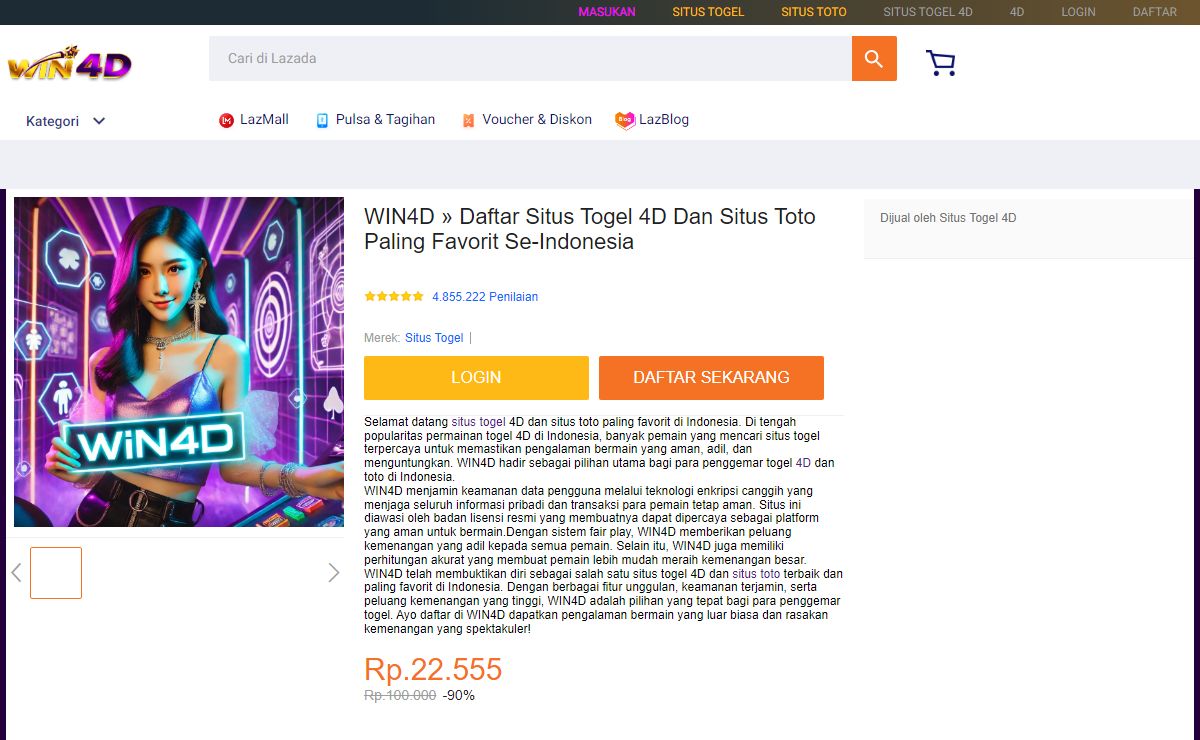 WIN4D » Daftar Situs Togel 4D Dan Situs Toto Paling Favorit Se-Indonesia