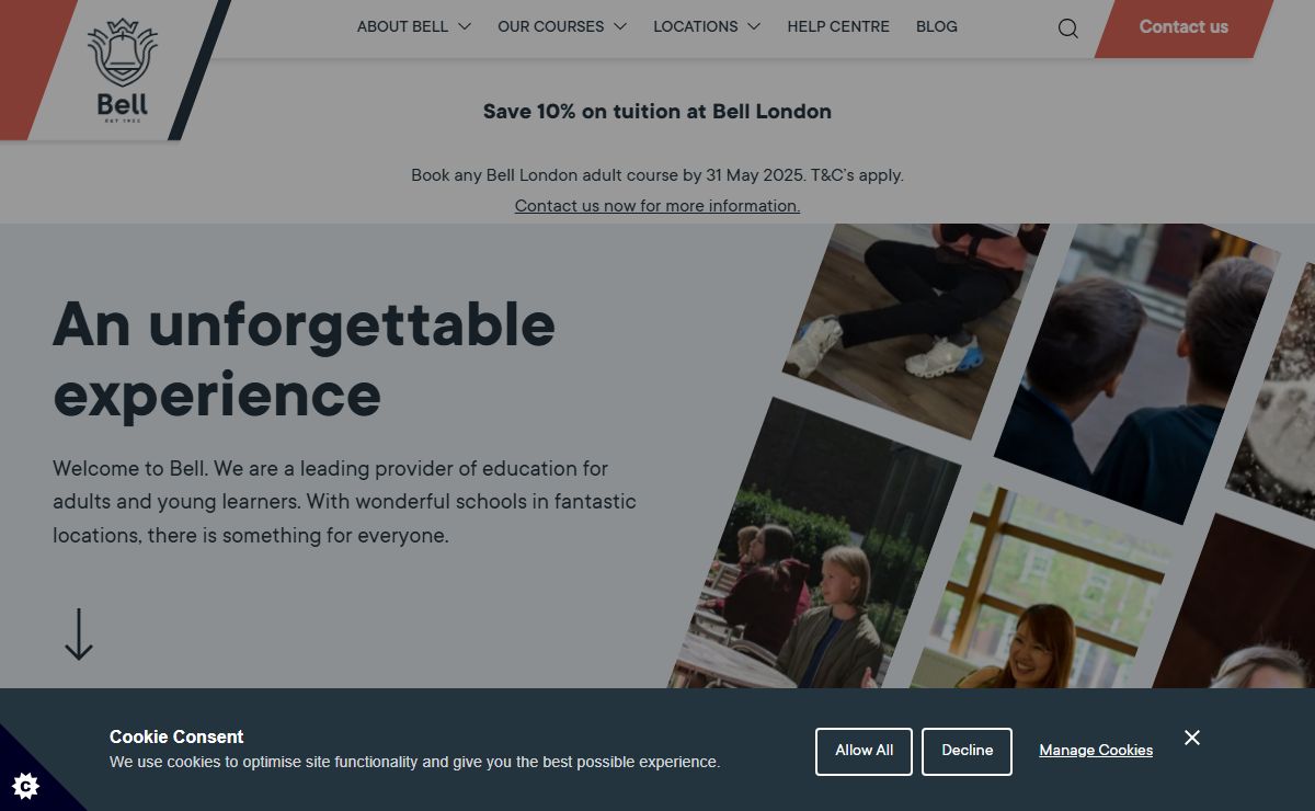 Homepage - Bell English