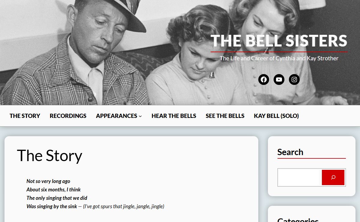 The Bell Sisters – The Life and Career of Cynthia and Kay Strother