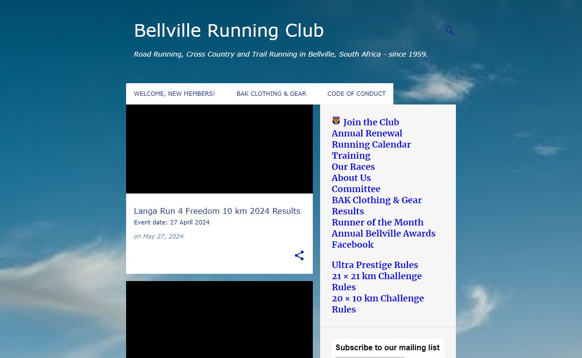 Bellville Running Club