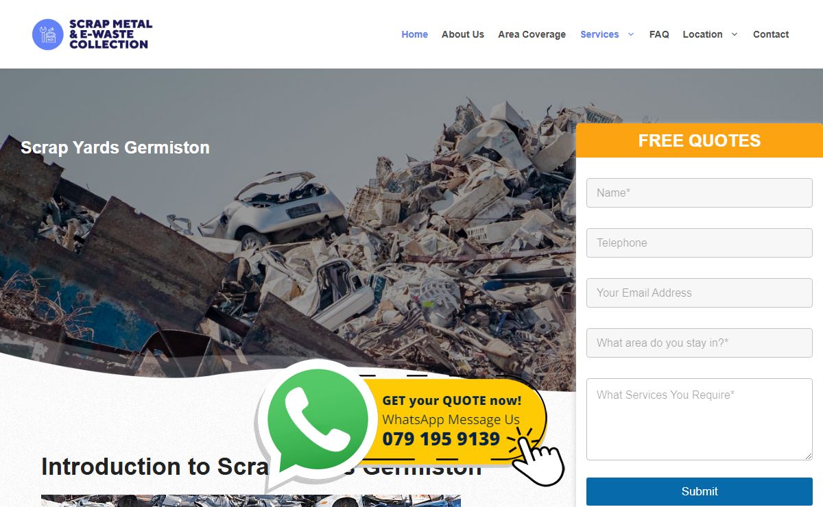 Scrap Yards Germiston [Local Scrap Metal Buyers]
