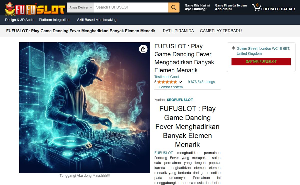 FUFUSLOT : Play Game Dancing Fever Menghadirkan Banyak Elemen Menarik