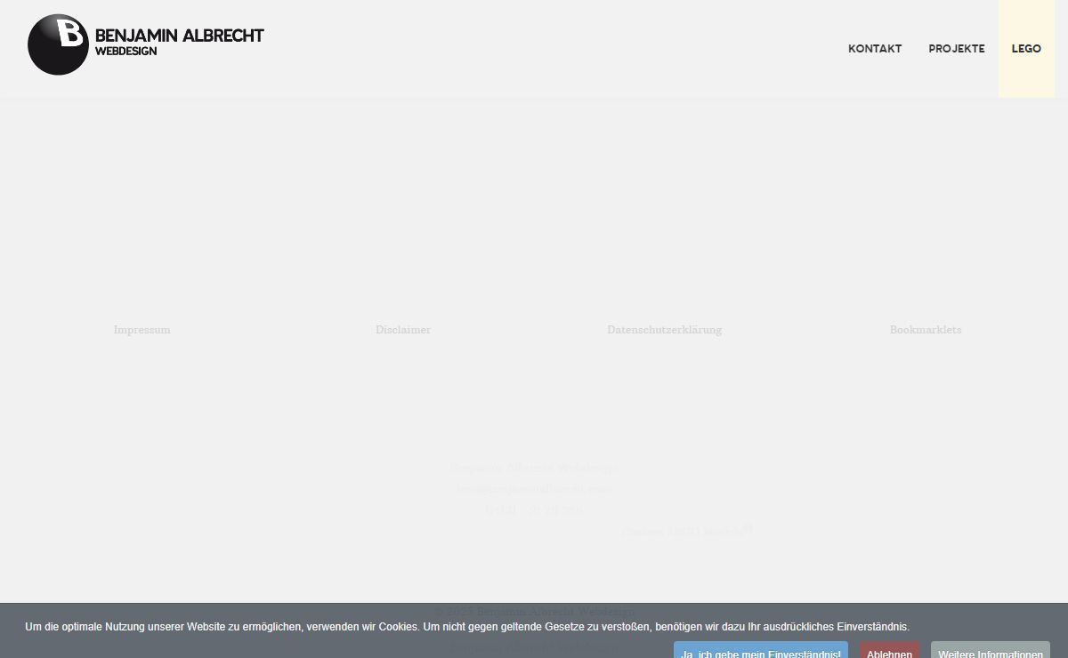 Benjamin Albrecht Webdesign