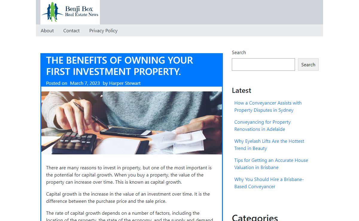 Benji Box - Real Estate News