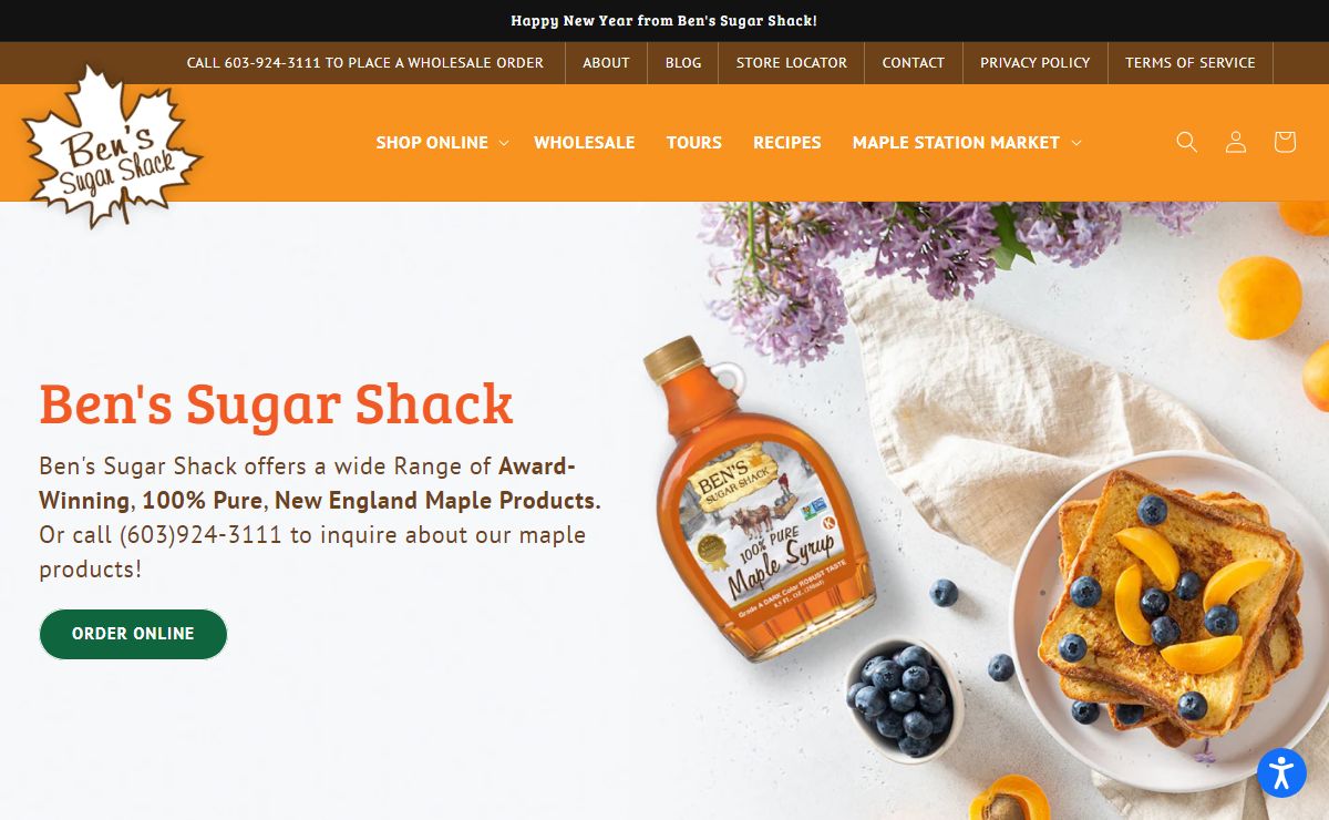 100% Pure Maple Syrup for Sale Online – Bens Maple Syrup