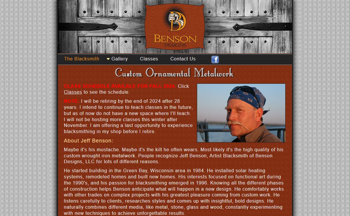 Custom Ornamental Metalwork by Blacksmith Jeff Benson | Benson Designs, LLC