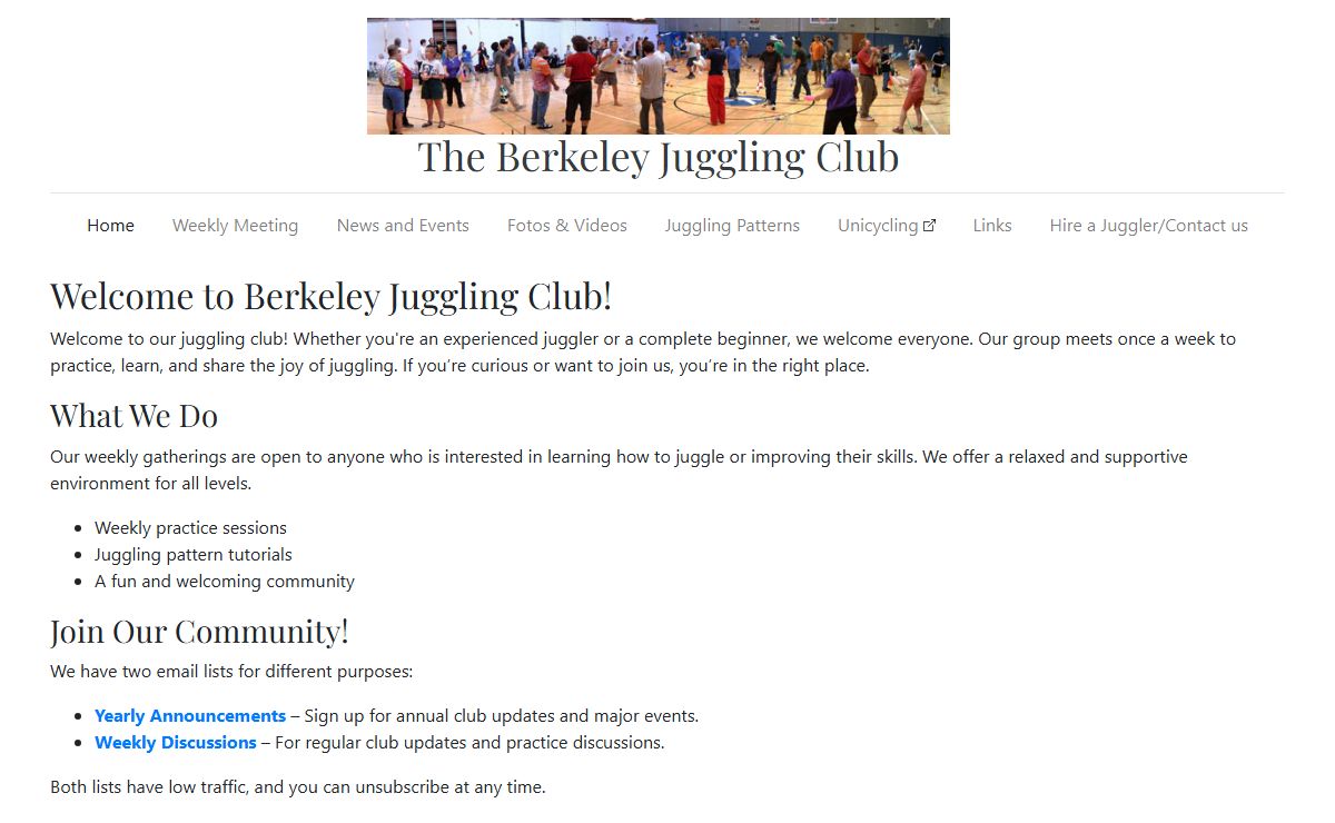 Home | The Berkeley Juggling Club
