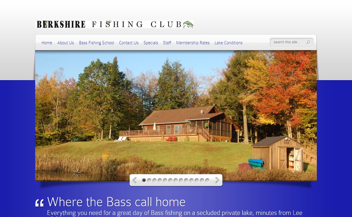 Bass Fishing on a private lake | Berkshire Fishing Club