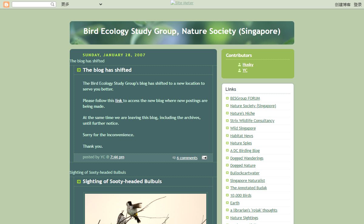 Bird Ecology Study Group, Nature Society (Singapore)