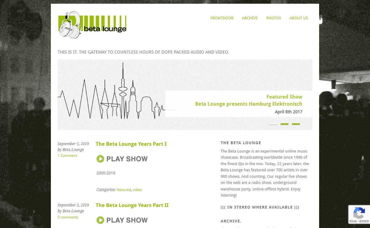 Beta LoungeBeta Lounge | This is it. The gateway to countless hours of dope packed audio and video.