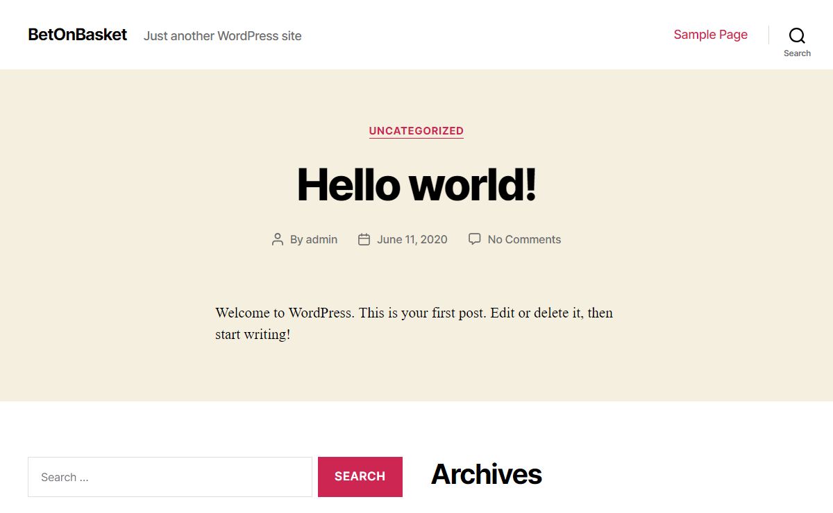 BetOnBasket – Just another WordPress site
