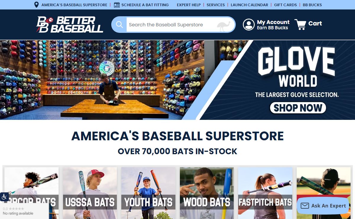 America's Baseball Superstore | Better Baseball