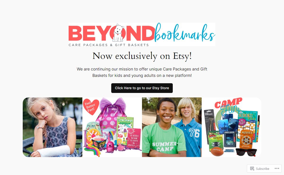 Beyond Bookmarks – Care Packages & Gift Baskets