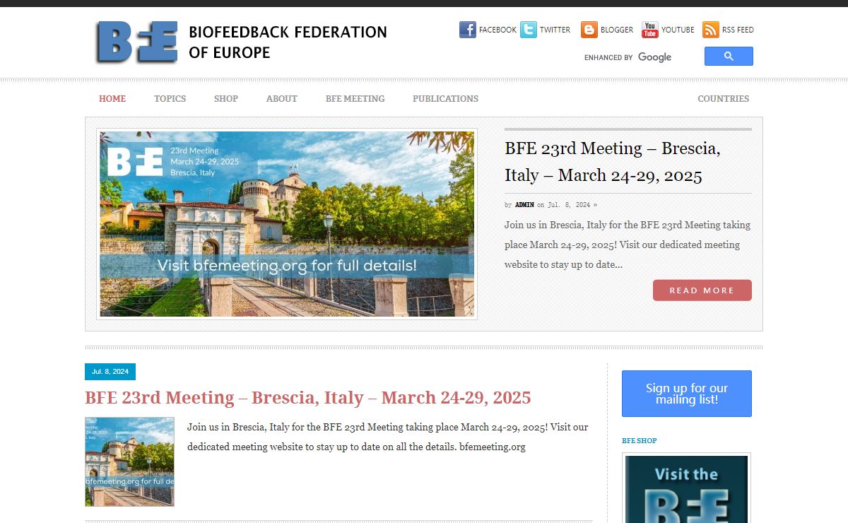 Biofeedback Federation of Europe – BFE