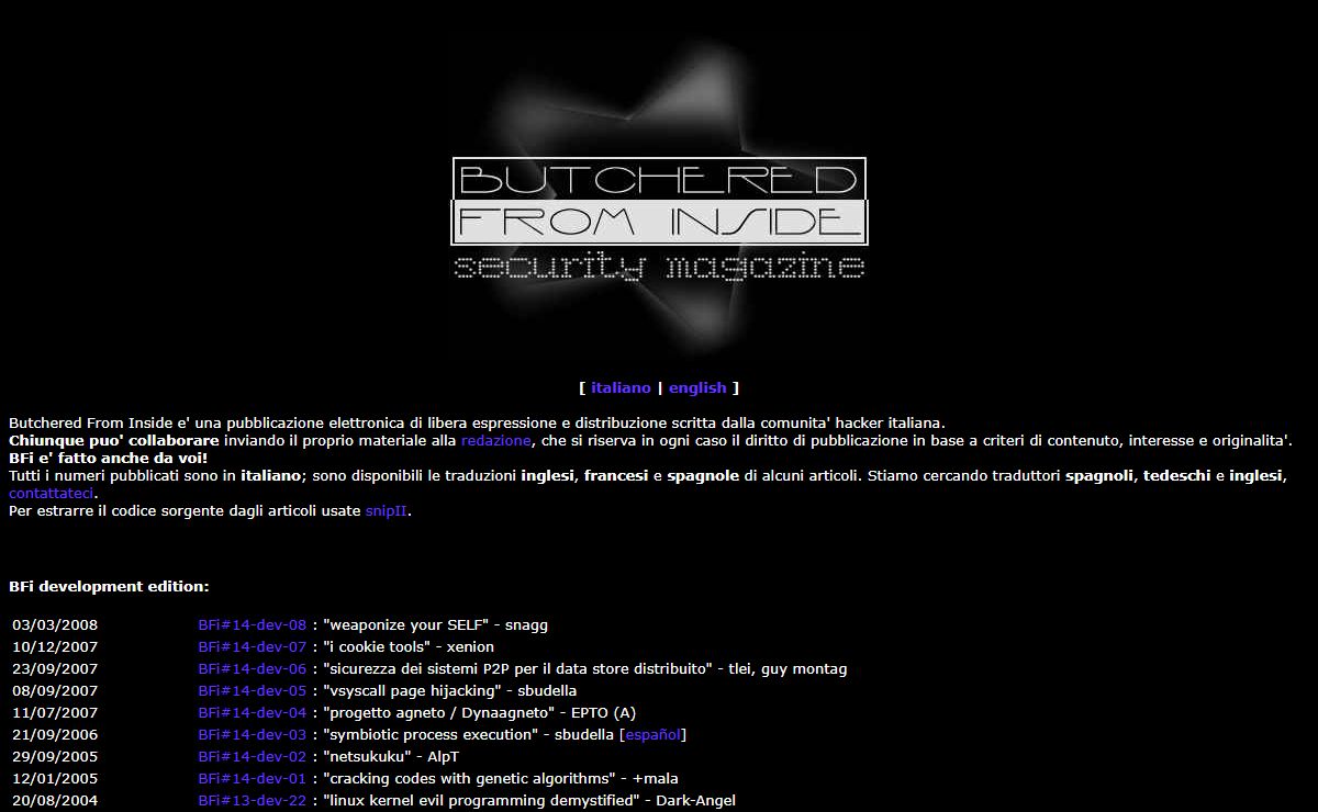 bUTCHERED fR0 iNSiDE - Security agazine