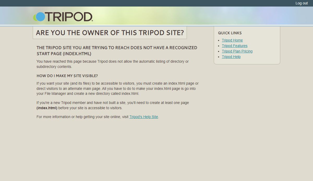 Create a Website | Tripod Web Hosting