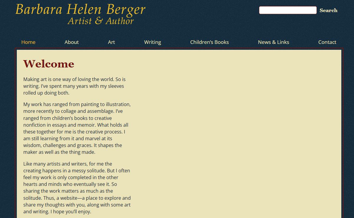 Home | Barbara Helen Berger | Artist and Author