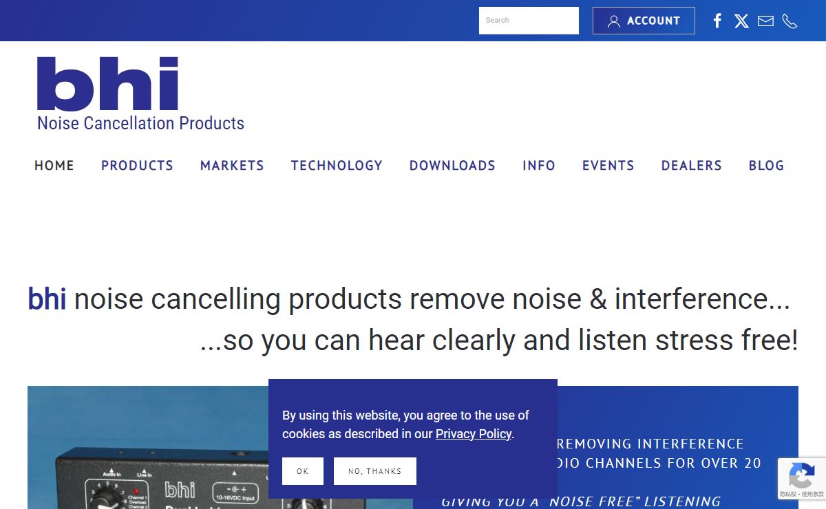 bhi Ltd | Noise Cancelling Products & Technology For Radio