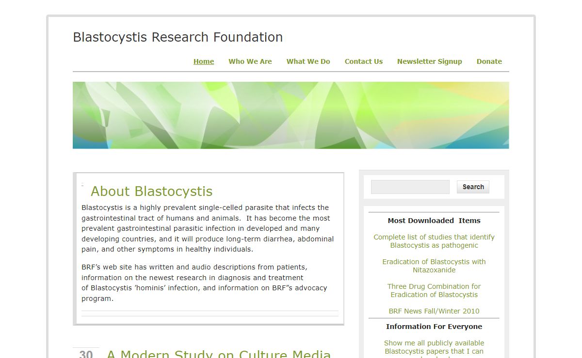 Blastocystis Research Foundation | To find us, just Google 'Blastocystis'……without the hominis