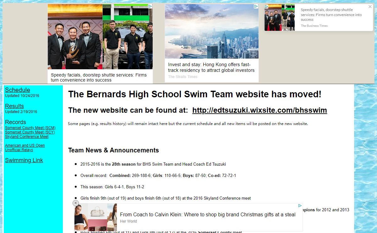 Bernards High School Swim Team - Home of the Mountaineers