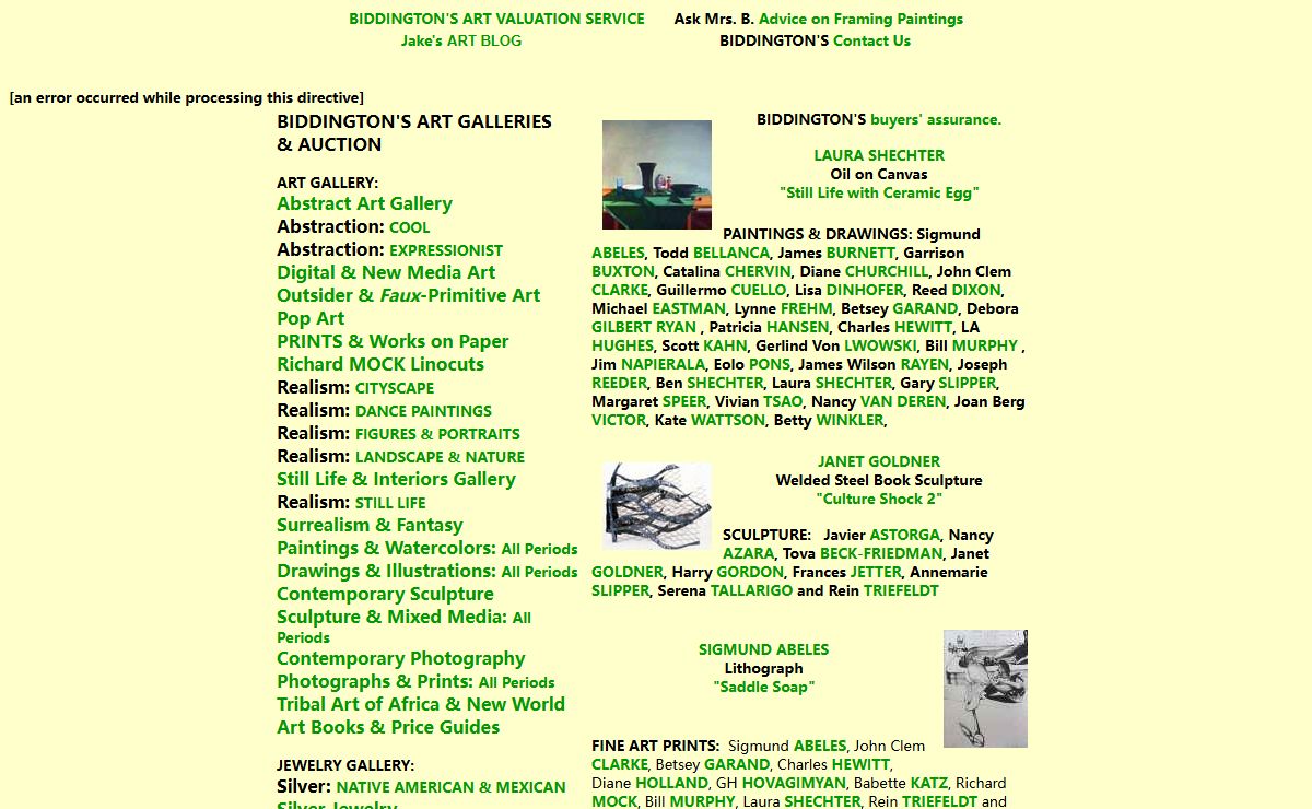 Biddington's Contemporary Art Gallery & Auctions