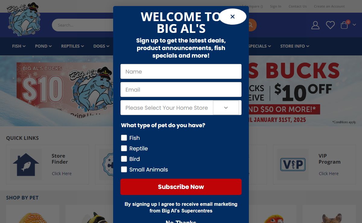 Big Al's - Aquarium, Reptile, Pond and Small Animal Specialists