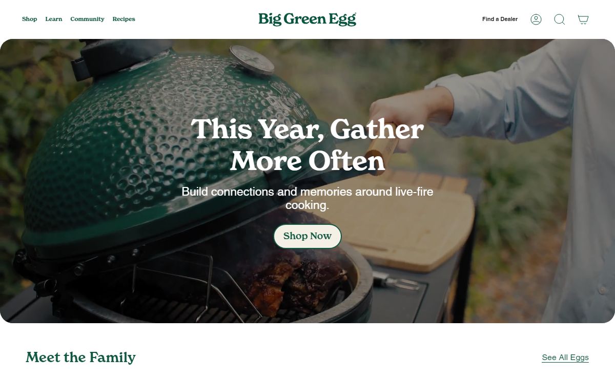 Big Green Egg: Kamado Grill, Ceramic Grill, Charcoal Smoker