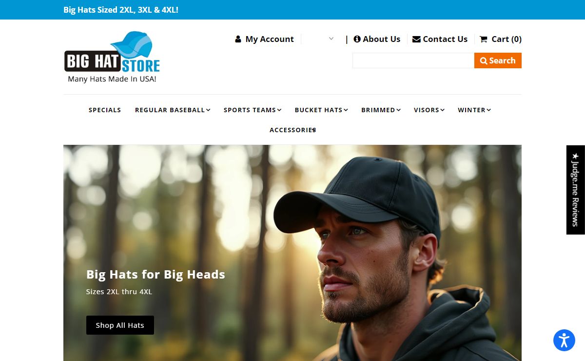 Big Hats | 2XL, 3XL and 4XL Hats | Big Hat Store