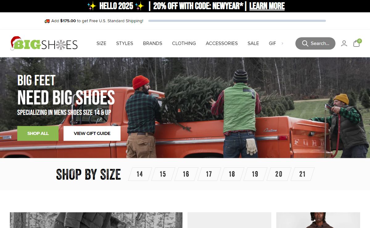 Large Size Shoes for Men - Sandals, Boots, Sneakers & More | BigShoes