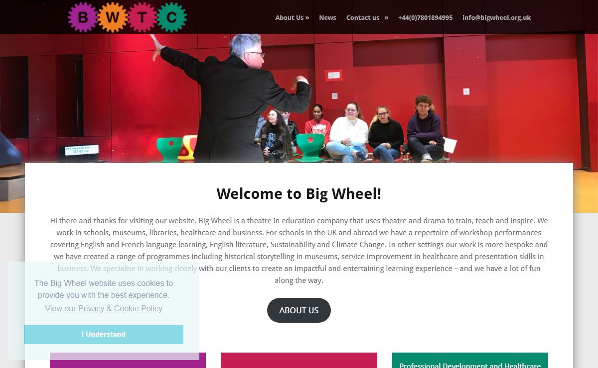 Big Wheel Theatre in Education – Teaching using theatre and drama methods