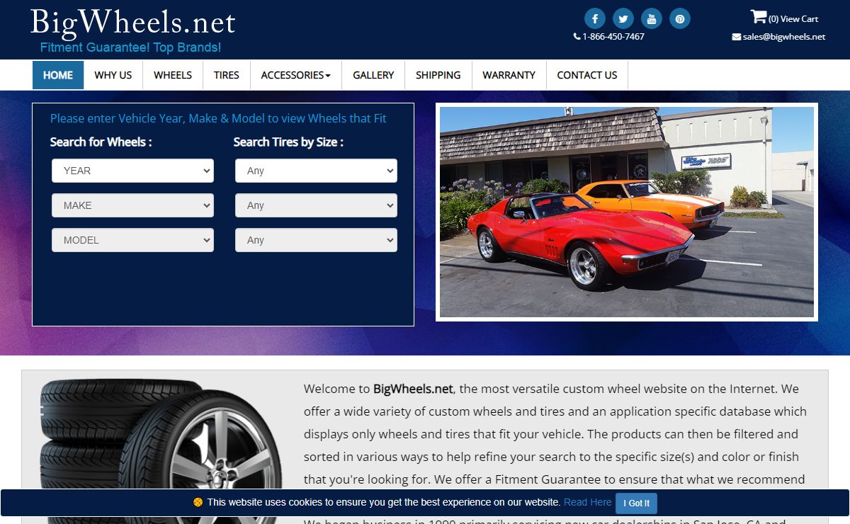 Custom Black Wheels, Rims & Tires for Cars, Muscle Car & Trucks | BigWheels.Net