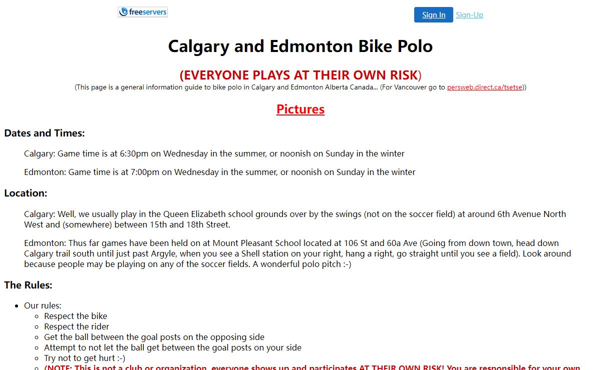 Calgary Bike Polo Info