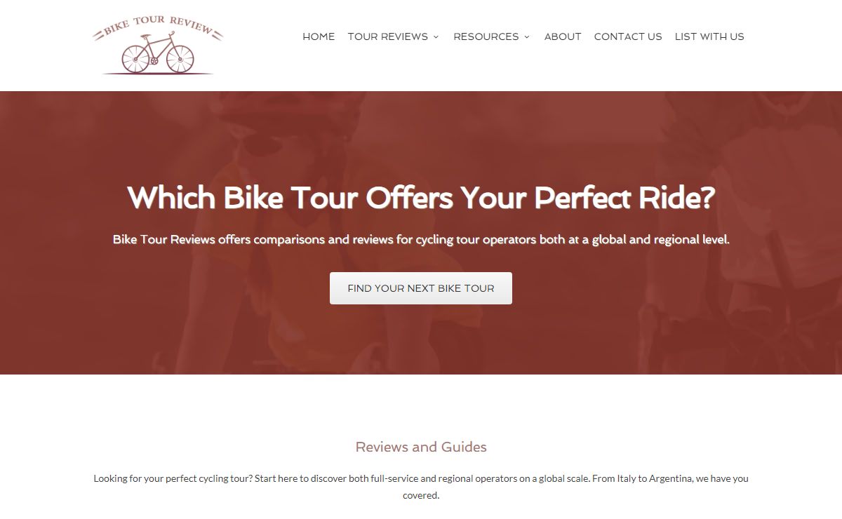 Bike Tour Reviews | Compare and Review Bicycle Tour Companies