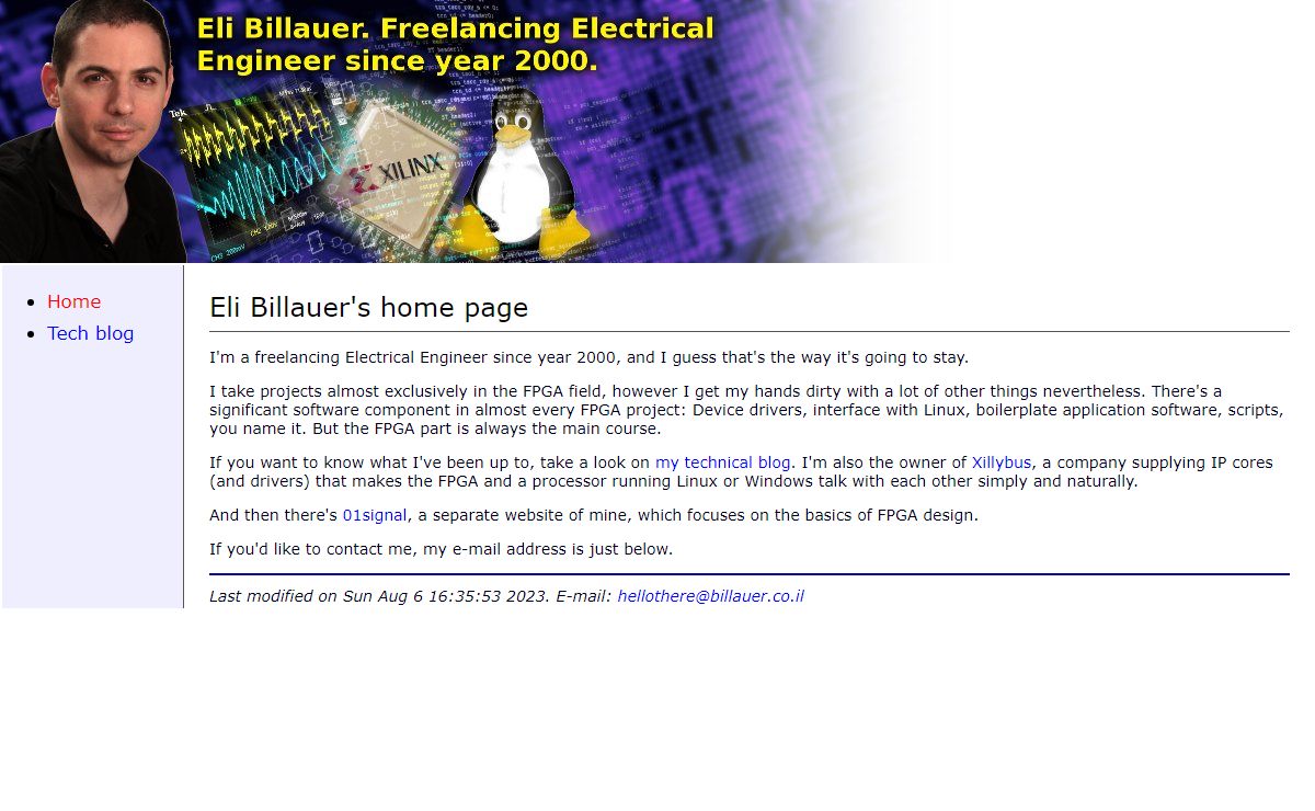 Eli Billauer's home page