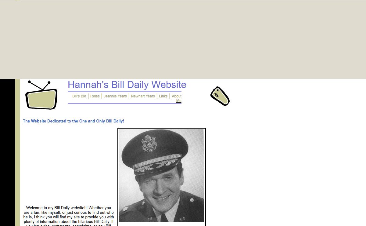 Hannah's Bill Daily Website