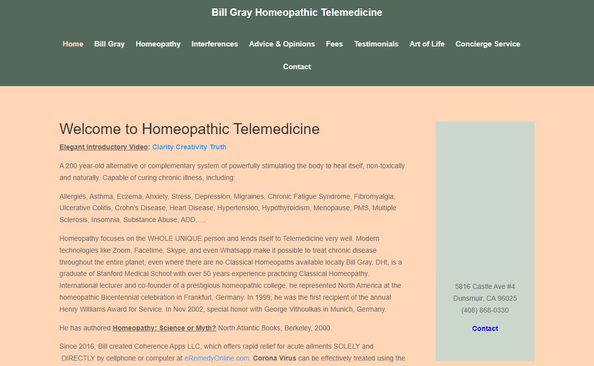Bill Gray Homeopathy